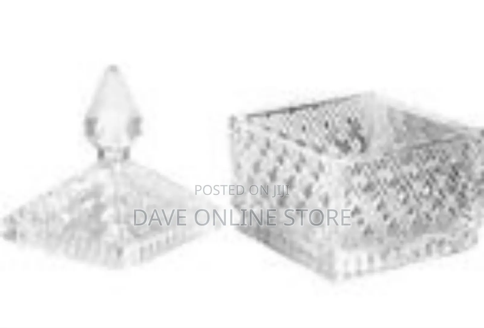 Elegant Faceted Crystal/Glass Candy Dish