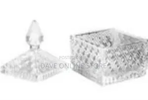 Elegant Faceted Crystal/Glass Candy Dish
