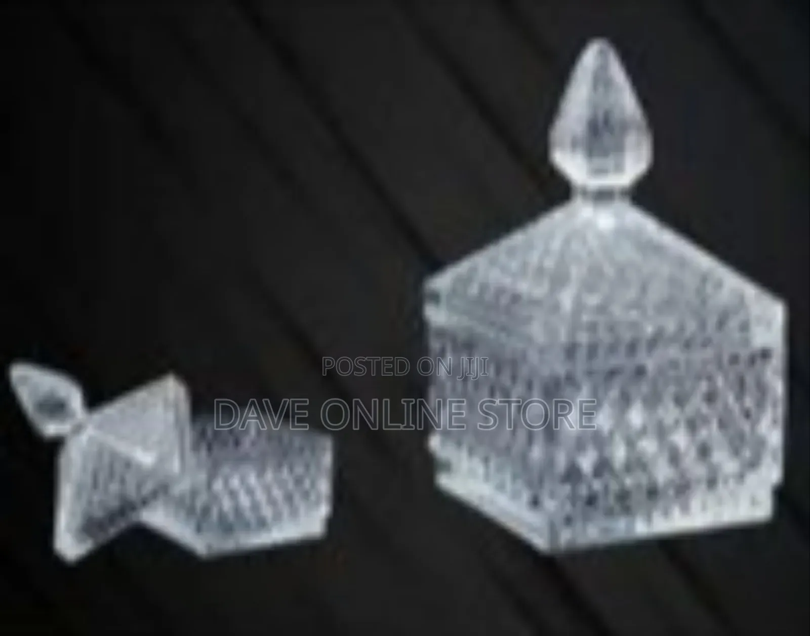 Elegant Faceted Crystal/Glass Candy Dish