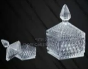 Elegant Faceted Crystal/Glass Candy Dish