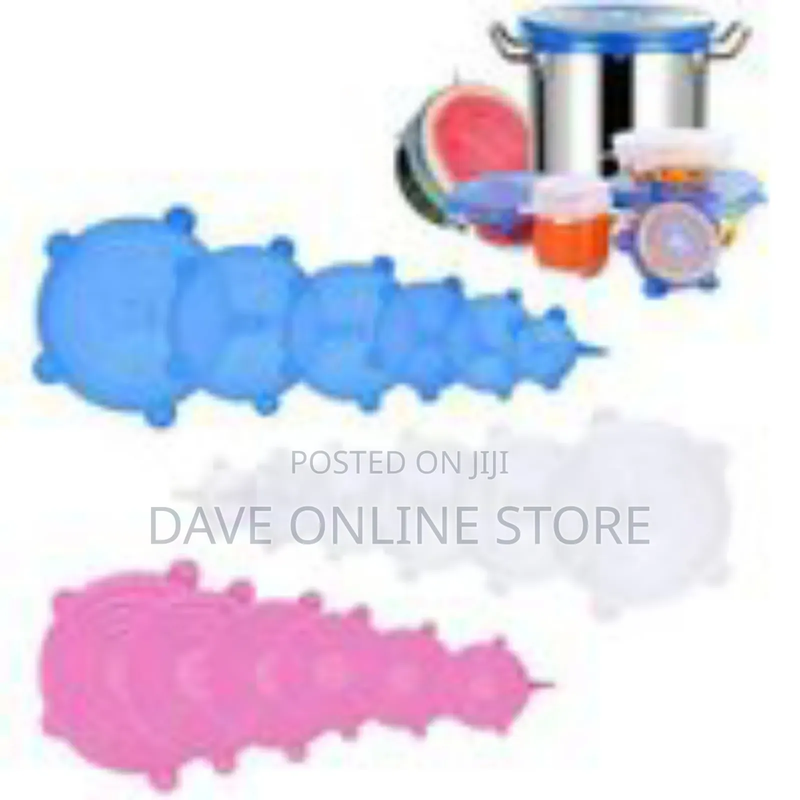 Reusable Silicone Food Storage Stretch Lids Set (6 Pieces)
