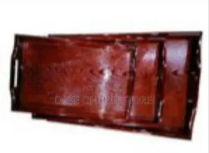 Elegant High-Gloss Wooden Serving Trays