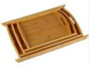Versatile Nesting Bamboo Serving Tray Set (3 Pieces)