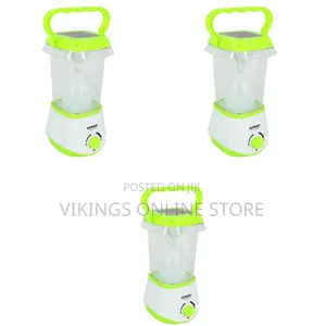 Led Emergency Rechargeable Solar Lamp Lantern, Green