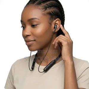 Wireless Bluetooth Neckband Earphone Earbuds V5.1 - Black