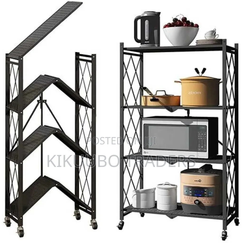 4 Tier Foldable Kitchen Rack