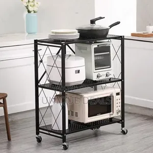 3 Tier Folding Storage Organizer Rack