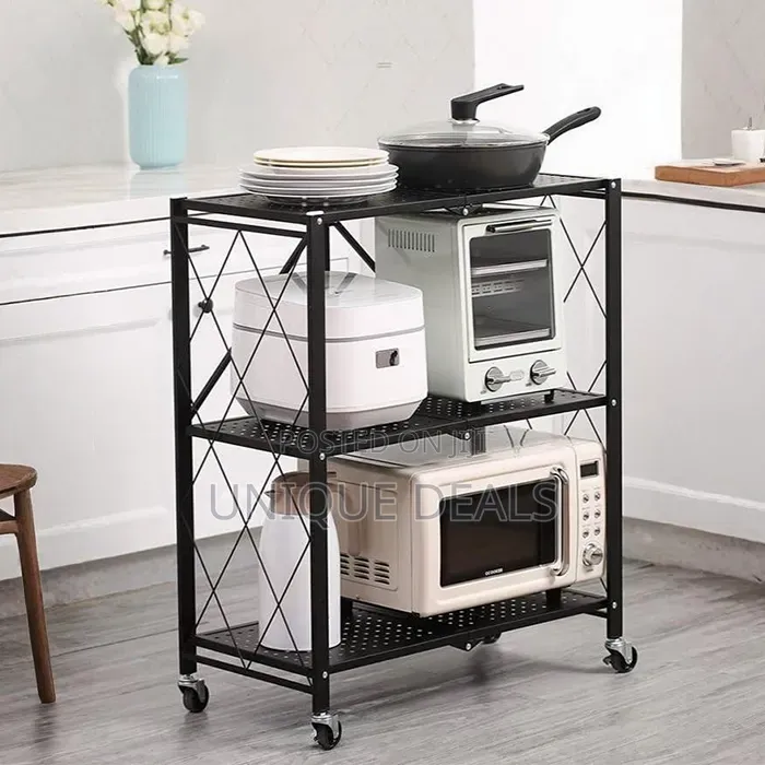 3 Tier Folding Storage Organizer Rack