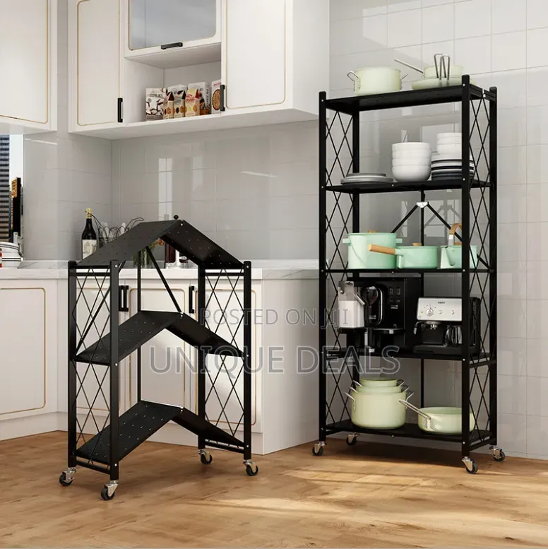 3 Tier Folding Storage Organizer Rack