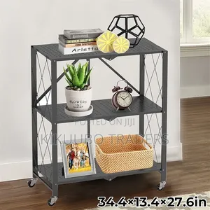 3 Tier Folding Storage Organizer Rack