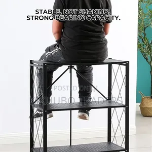 3 Tier Folding Storage Organizer Rack