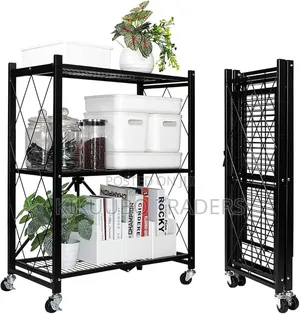 3 Tier Folding Storage Organizer Rack