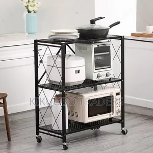 3 Tier Folding Storage Organizer Rack
