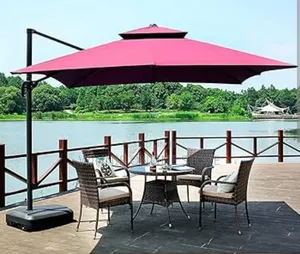 Garden Parasol With Base