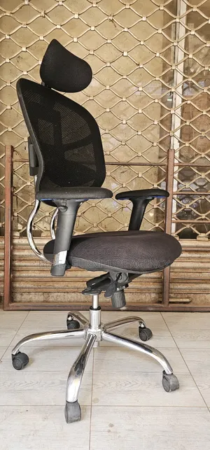 Heavy Duty Mesh and Metallic Executive Chair