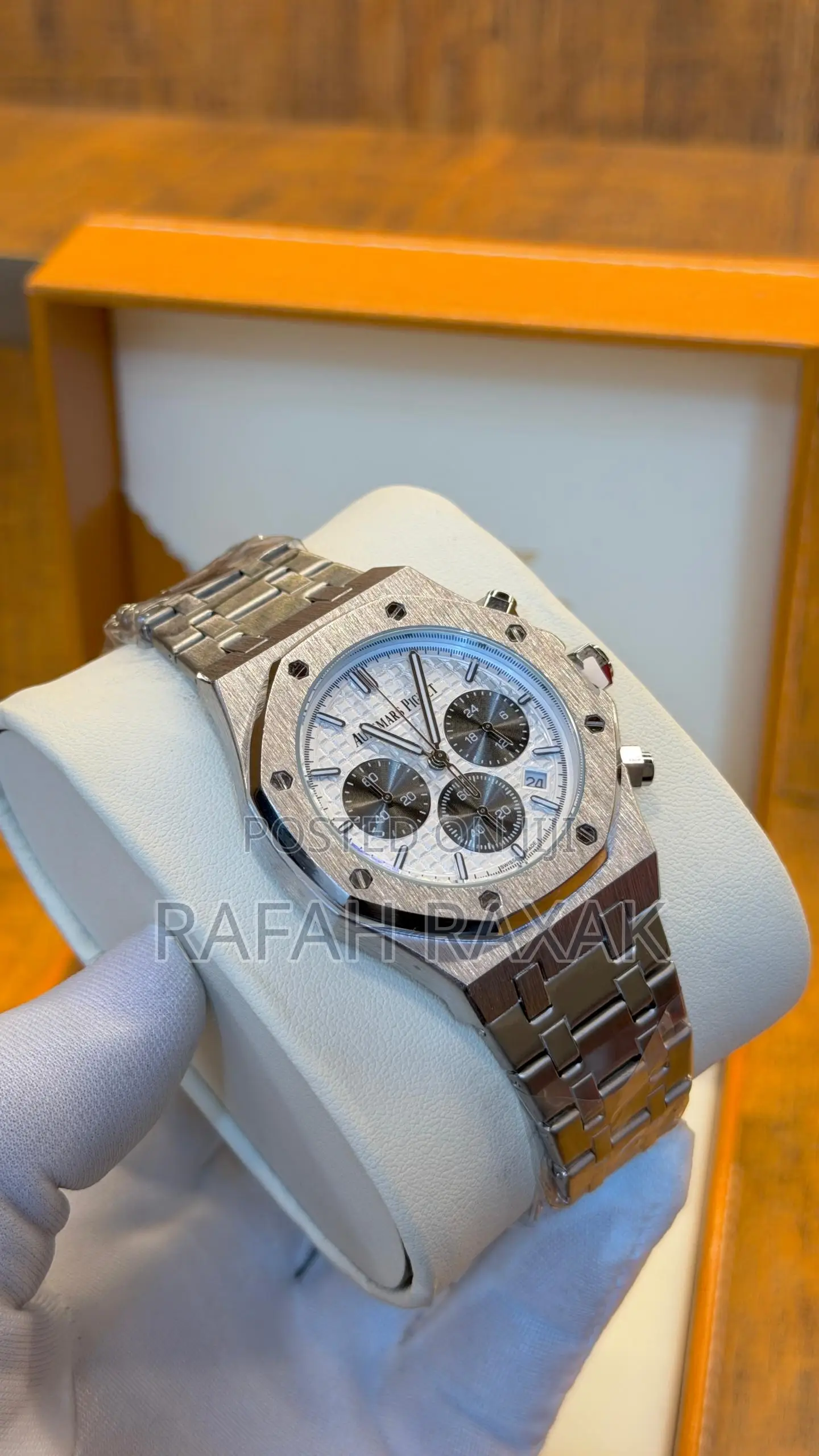 Silver Strap Version of Audemars Piguet Oak Chronograph Watch
