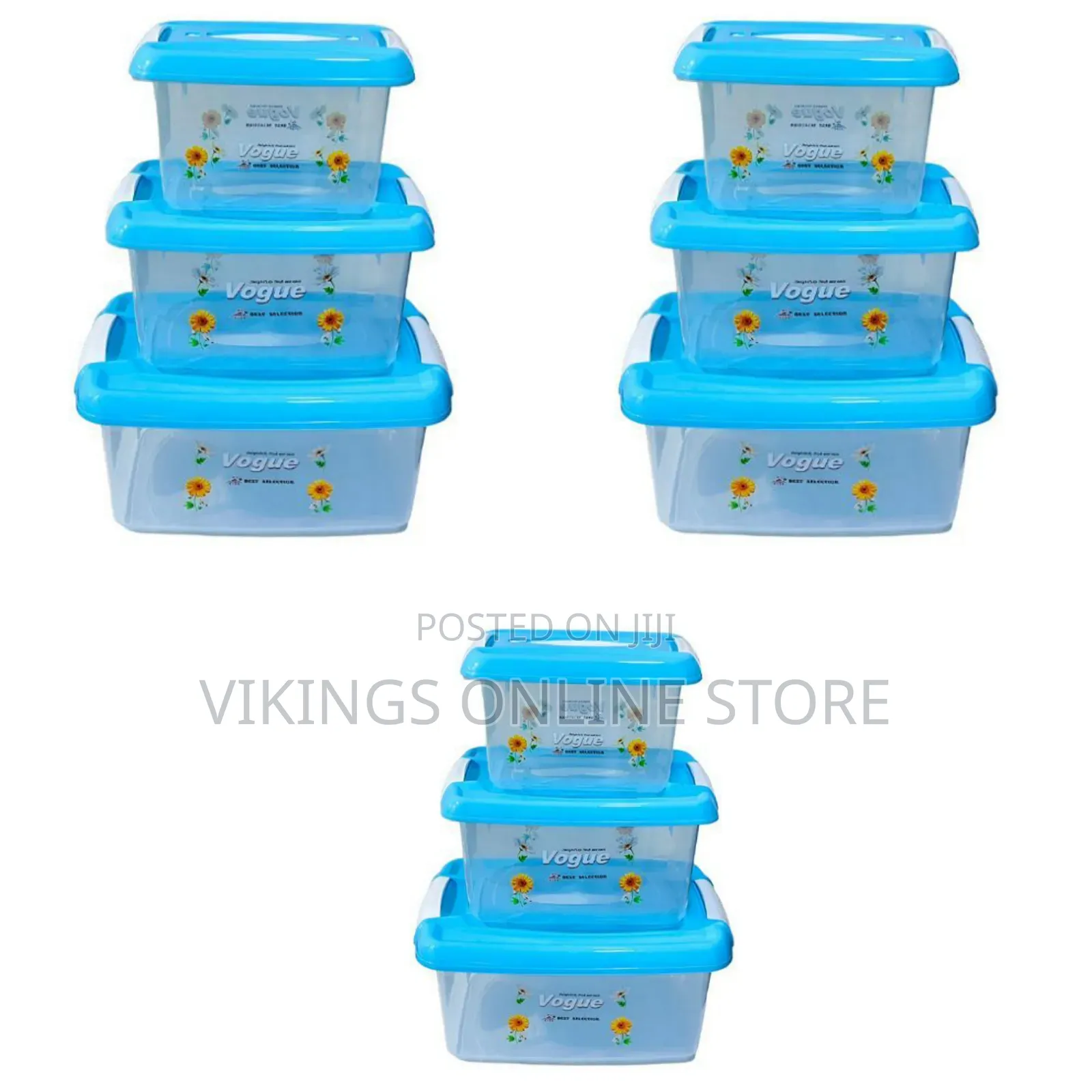 3pc Large Capacity Plastic Stackable Organizer Storage Box Transparent