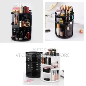 Rotating Adjustable Acrylic Cosmetic Jewelry Makeup Organizer Storage
