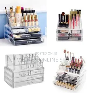Acrylic Cosmetics Makeup Organizer Storage Box Drawers- Clear