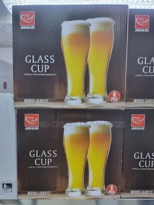 Beer Mug Glass 6pieces