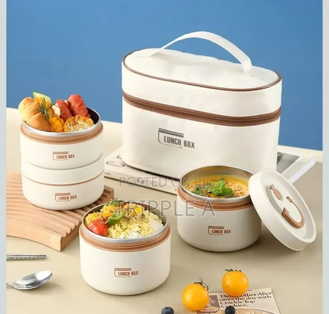 Portable Insulated Lunch Container Set
