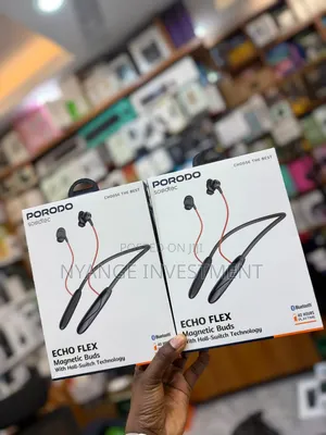 Porodo Soundtec Echo Flex Magnetic Wireless Neckband Earbuds -