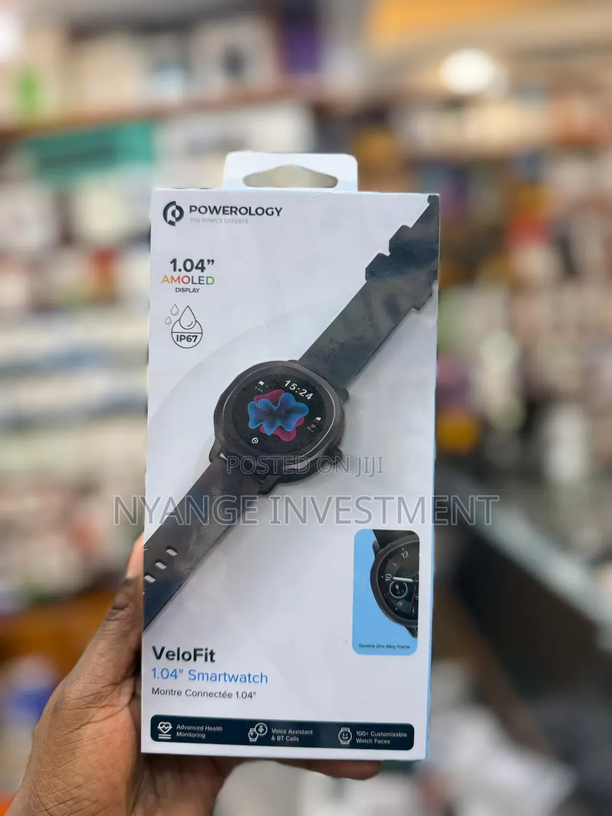 Powerology Velofit 1.04" Amoled Display Smartwatch -