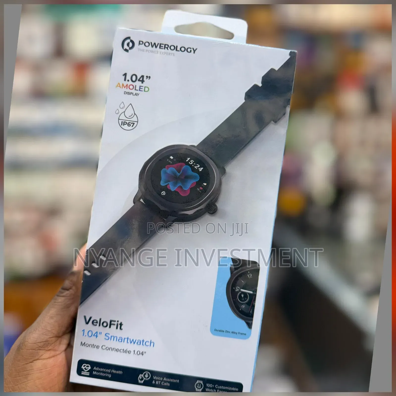 Powerology Velofit 1.04" Amoled Display Smartwatch -