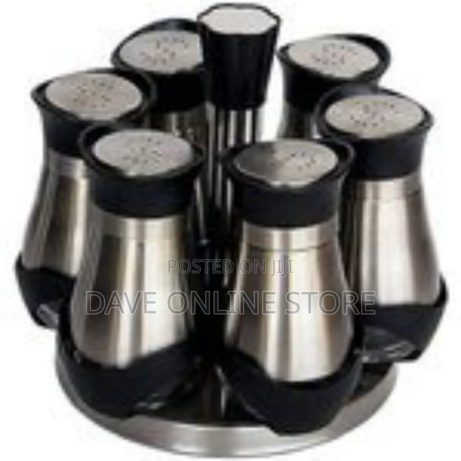 7-in-1 Spice Storage Set With Rotating Rack
