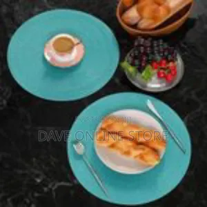 Set of 6 Round Braided Placemats