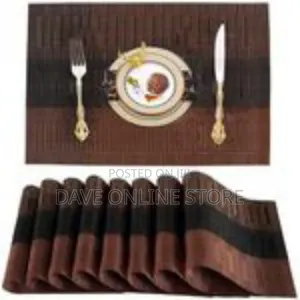 Set of Elegant Woven PVC Placemats