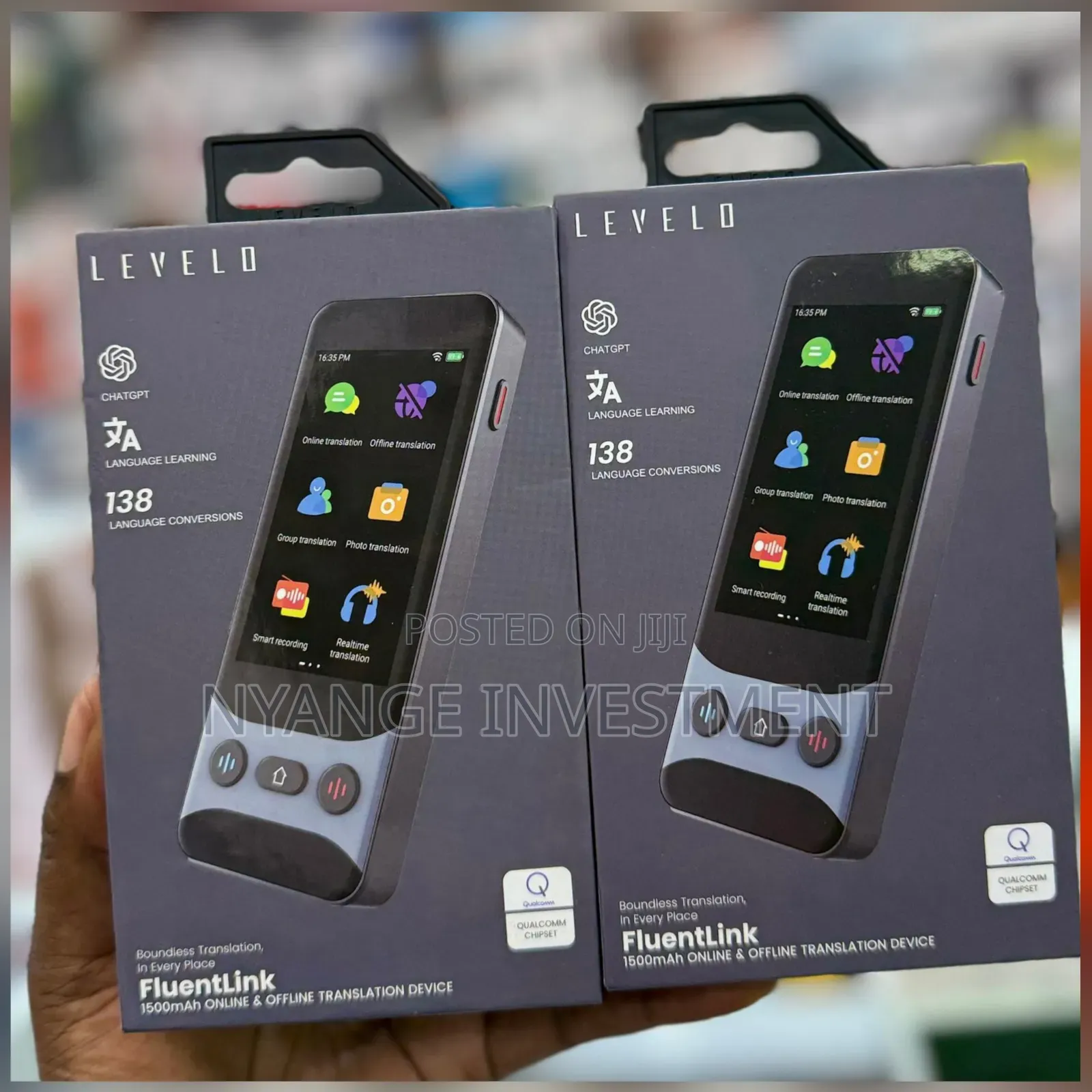 Levelo Fluentlink Offline Online Voice Translator -