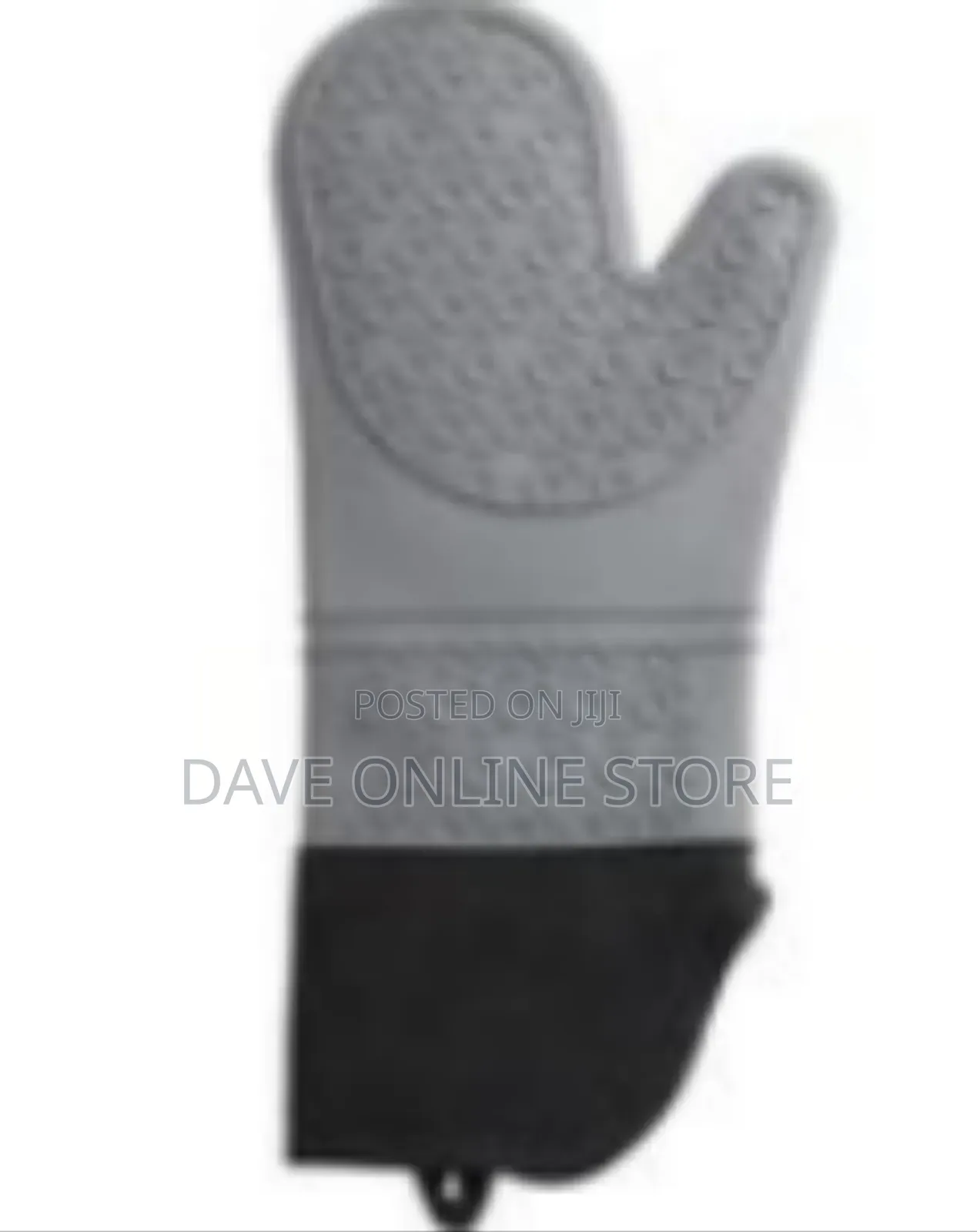 Insulated Silicone and Fabric Oven Mitt