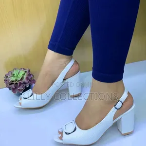 Peep Toe Block Shoes