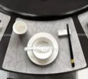 Elegant Floral Embossed Table Placemats (Set 0f 6)