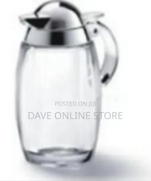 Elegant Glass Syrup and Condiment Dispenser