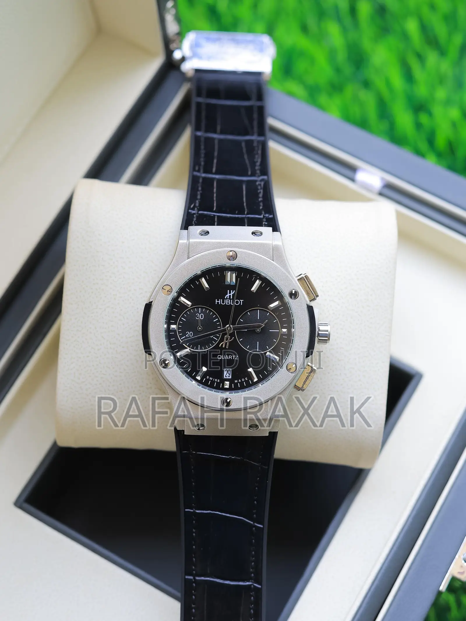 Brand New Hublot Leather Strap Watch