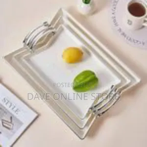 3 Pieces Plastic Fashion Trays
