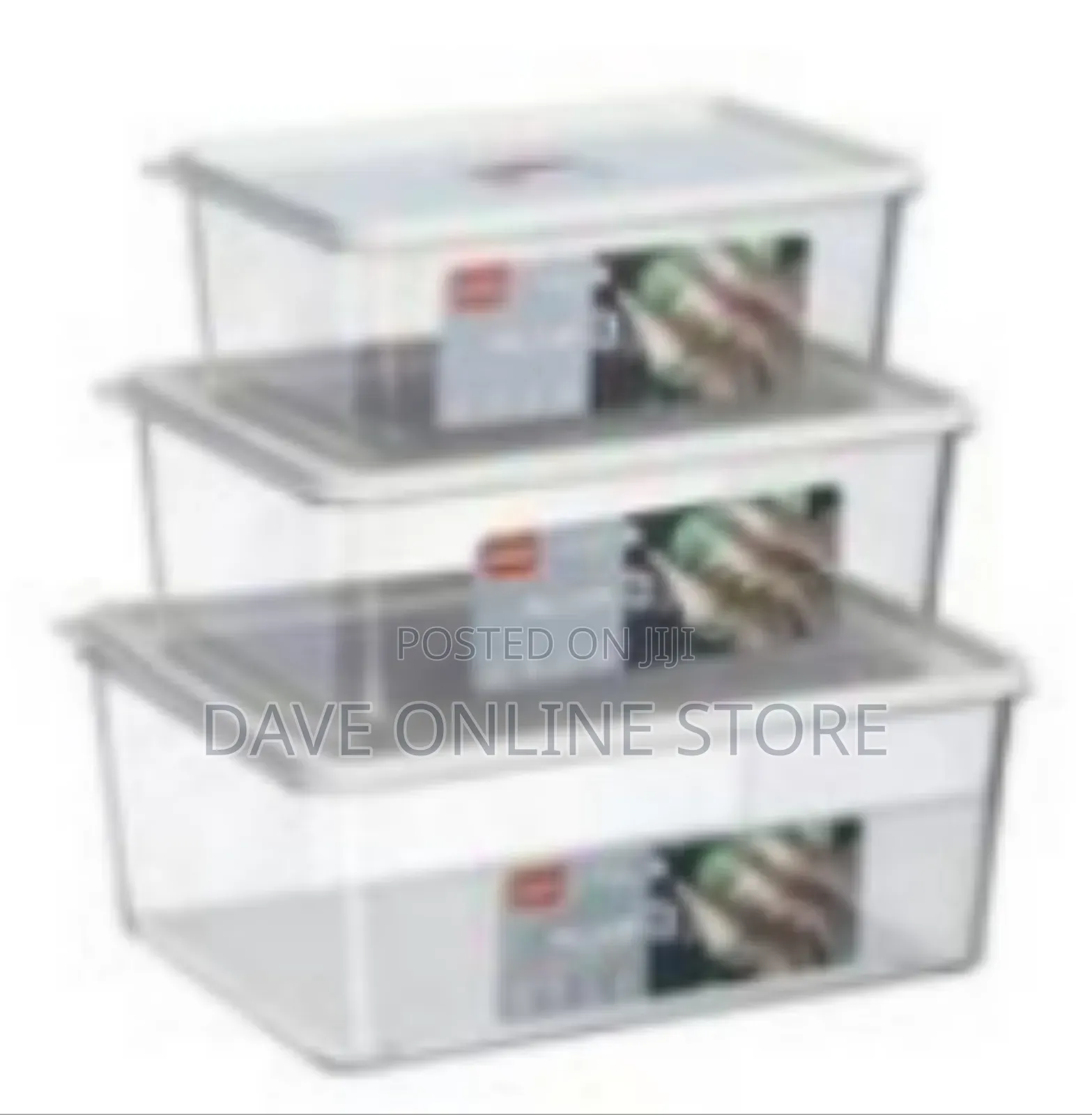 3 Pieces Acrylic Serving Containers
