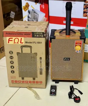 Professional Battery Speaker With Karaoke Microphone