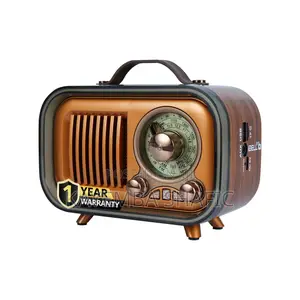 Vintage Style Portable 3-Band Fm/Am/Sw Radio Bluetooth Speaker