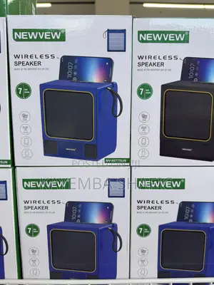 Newvew Nv-9077sun Retro Tv Style Solar Wireless Speaker