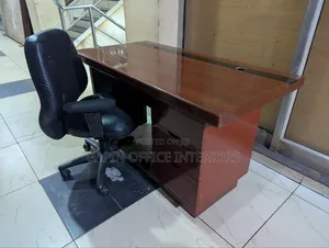 140cm Table// Desk With Heavy Duty Short Back Office Chair