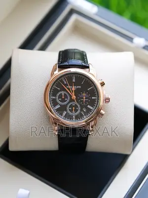 Black Dial Patek Philippe Chronograph Watch