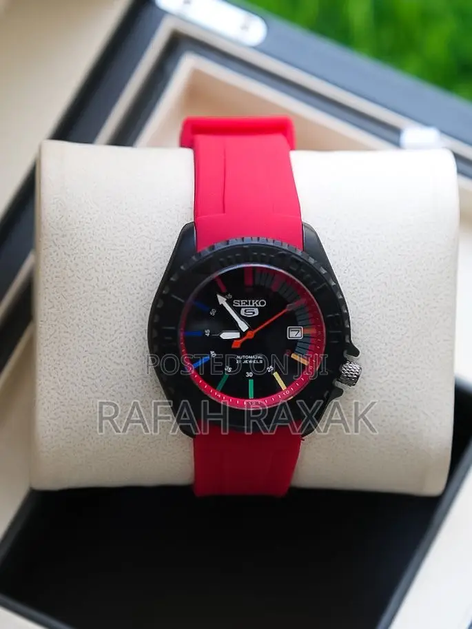 Stealth Rainbow Seiko 5 Watch