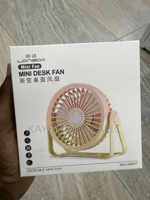 Longda Mini Desk Fan (Model Ld8337) - Pastel Gradient