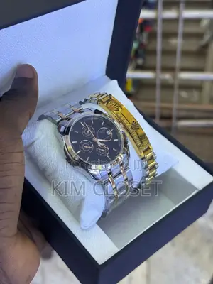 His Watch and a Bracelet