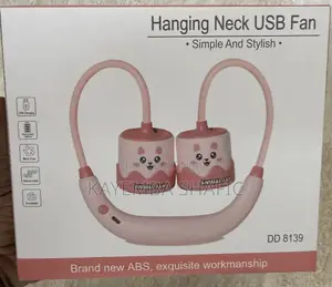 Cute Animal Rechargeable Usb Hanging Neck Fan (Dd 8139)