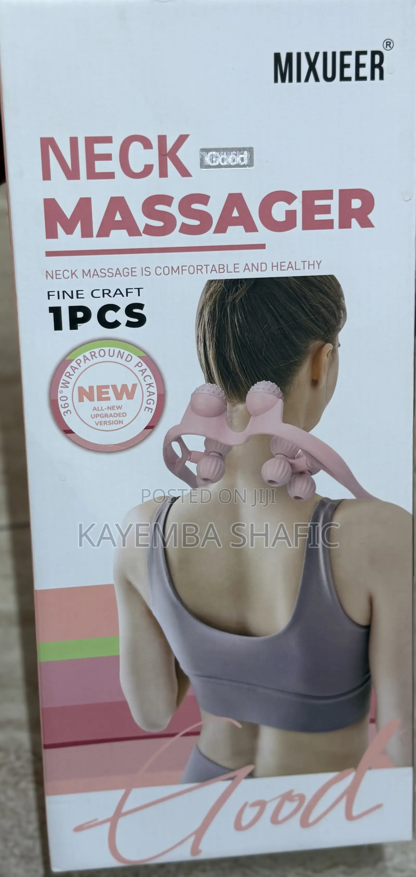 Brand New Mixueer Manual Handheld 6-Roller Neck Massager