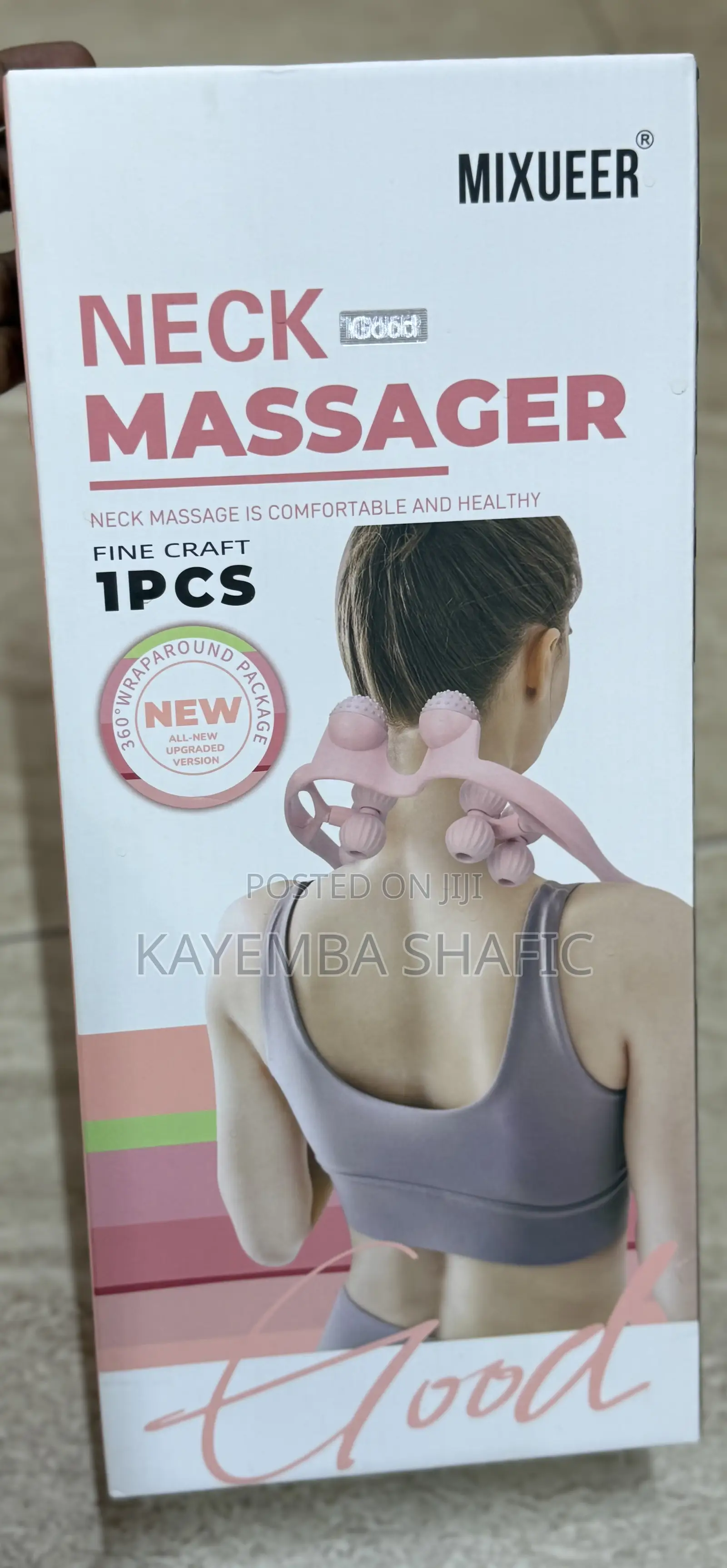 Brand New Mixueer Manual Handheld 6-Roller Neck Massager